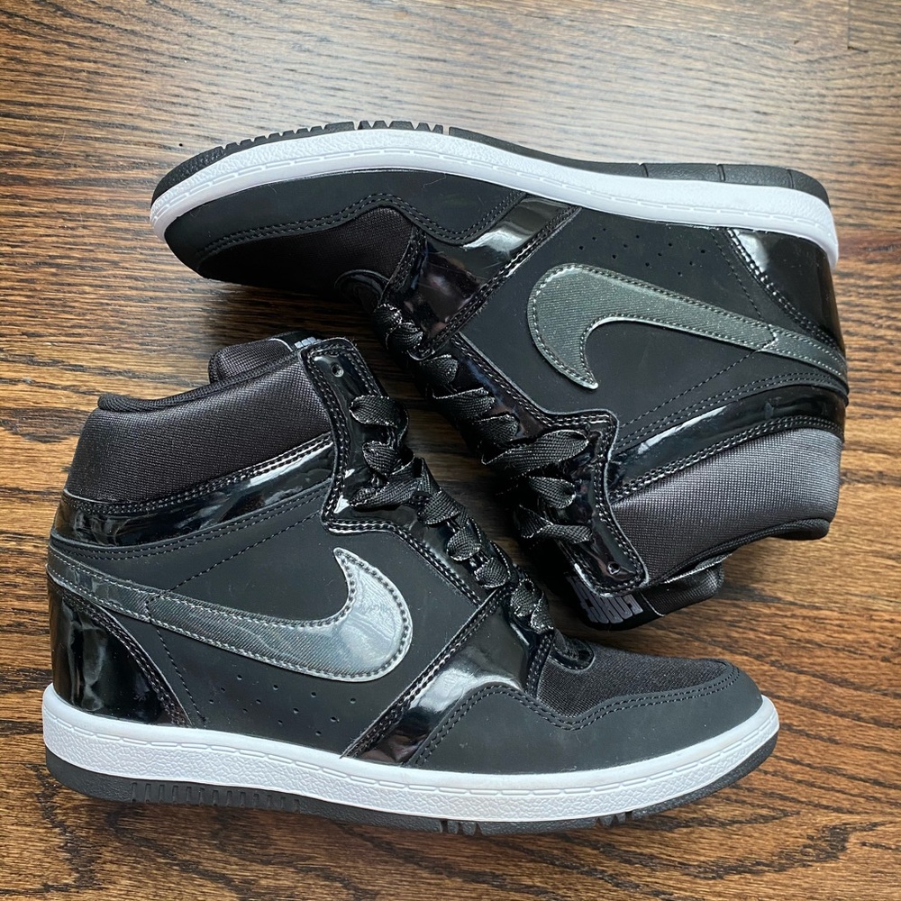 Nike Force Sky High (platform heeled sneakers)